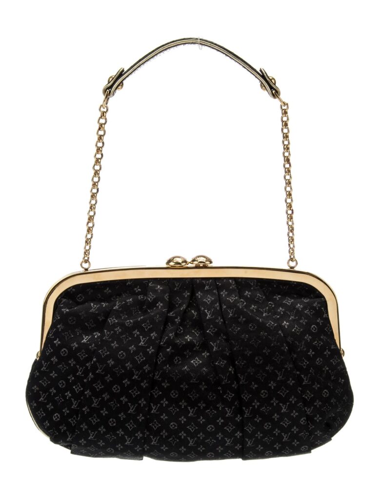 LOUIS VUITTON SATIN MONOGRAM AUMONIERE CLUTCH BAG - Product Image 2