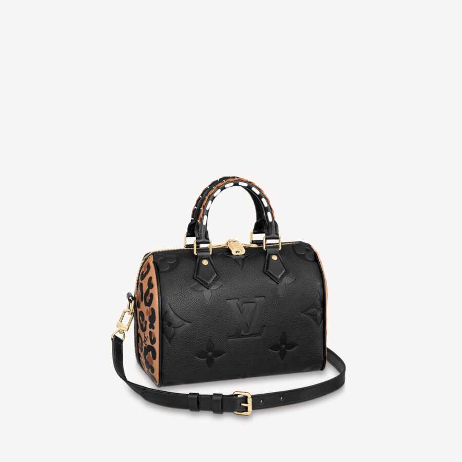 LOUIS VUITTON EMPREINTE GIANT MONOGRAM WILD AT HEART SPEEDY BANDOULIERE 25 SHOULDER BAG | Studio Nafay