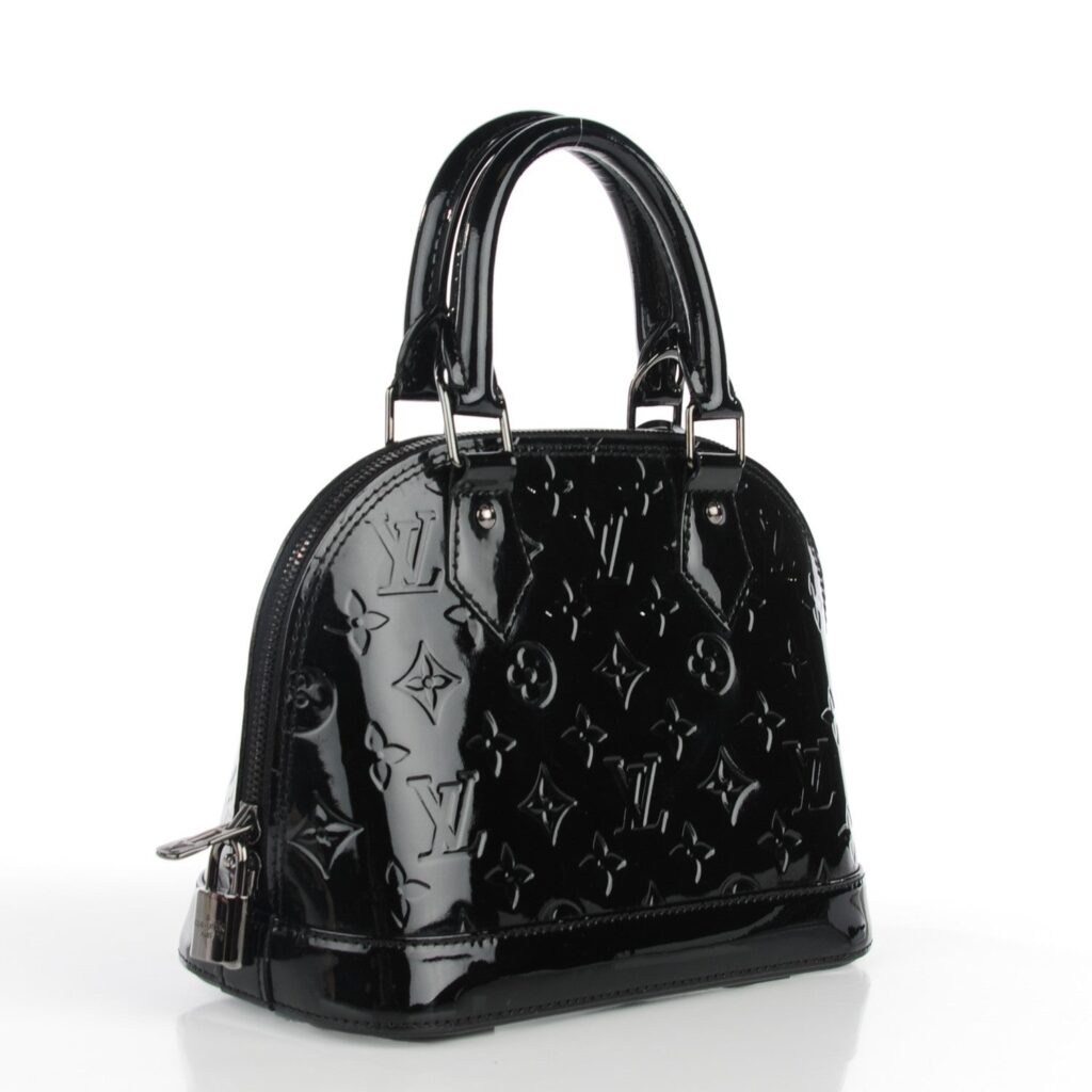 LOUIS VUITTON VERNIS ALMA BB HANDBAG NOIR MAGNETIQUE - Product Image 2