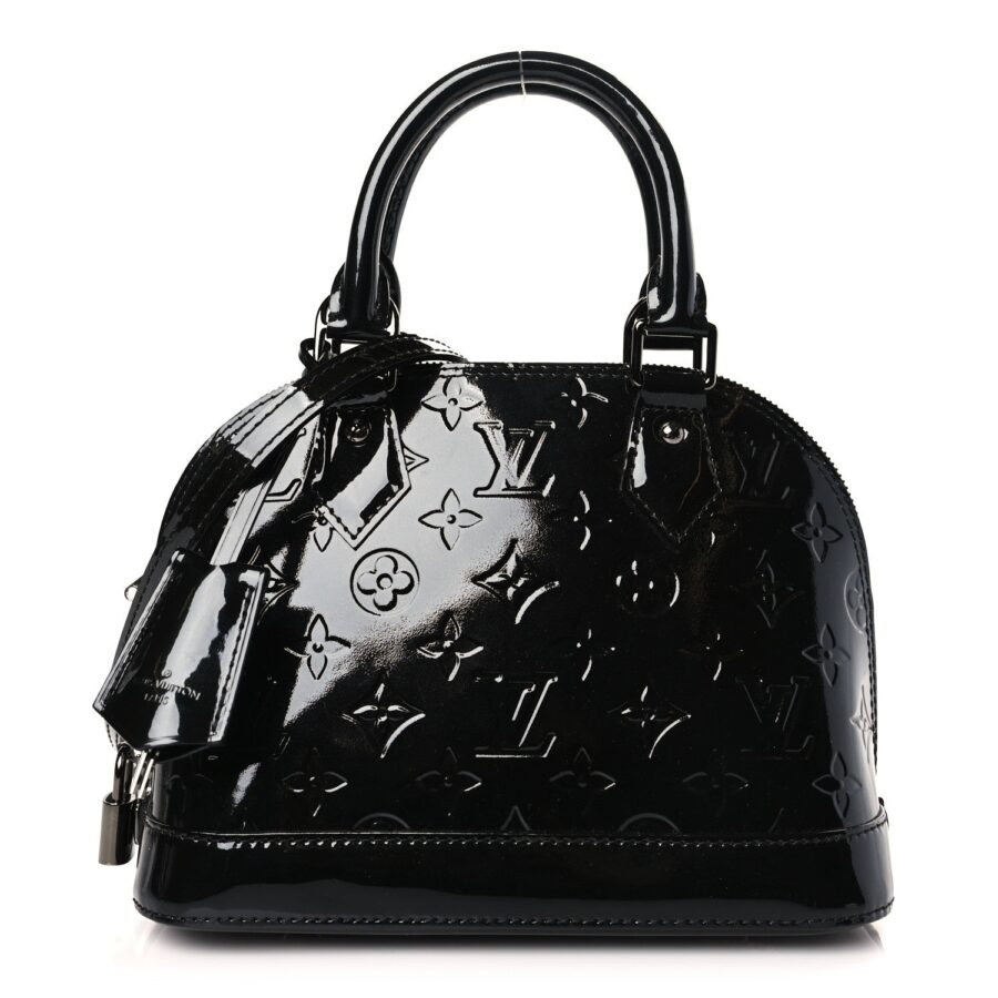 LOUIS VUITTON VERNIS ALMA BB HANDBAG NOIR MAGNETIQUE | Studio Nafay