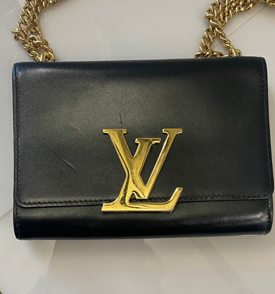 LOUIS VUITTON CALFSKIN LEATHER LOUISE CHAIN CROSSBODY - Product Image 2