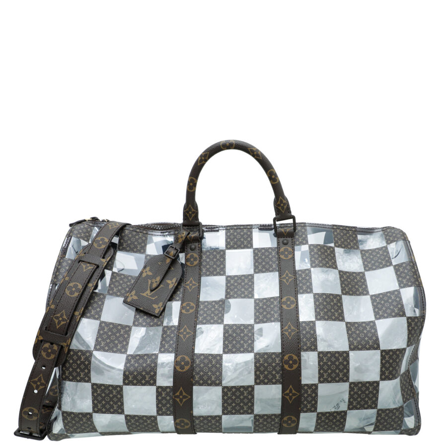 Louis Vuitton Monogram PVC Chess Keepall Bandouliere 50 Bag | Studio Nafay