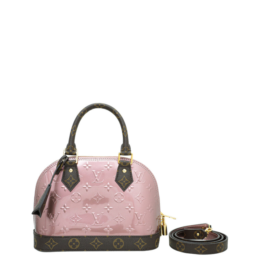 Louis Vuitton Monogram Rose Pale Metallise Vernis Alma BB Bag | Studio Nafay