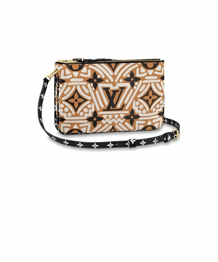 LOUIS VUITTON Monogram Crafty Double Zip Pochette | Studio Nafay