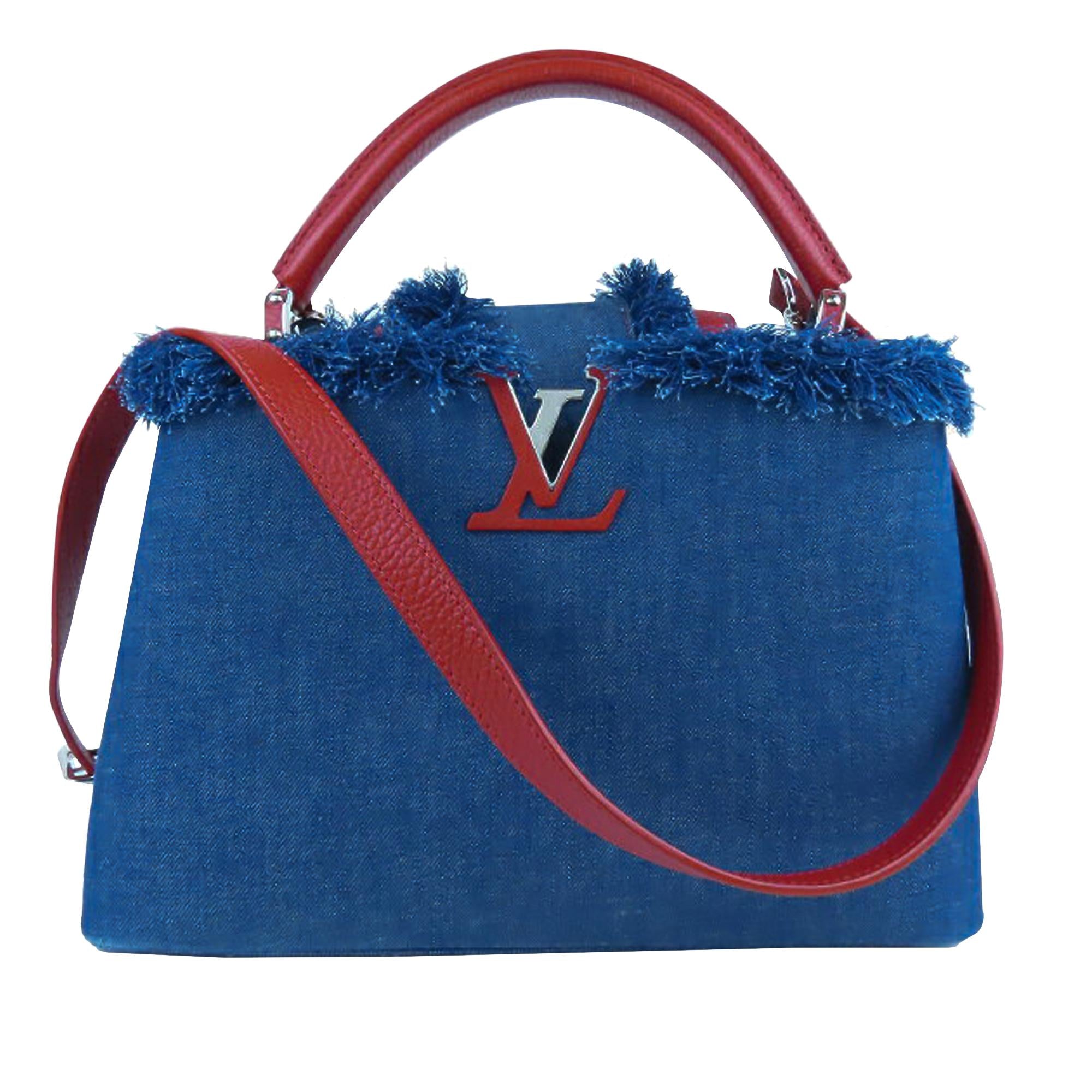 Louis Vuitton Denim Capucines PM