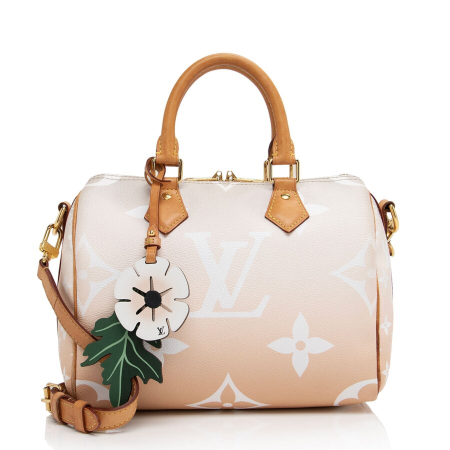 Louis Vuitton Giant Monogram Canvas By The Pool Speedy Bandouliere 25 Satchel (SHF-IVfHN0)
