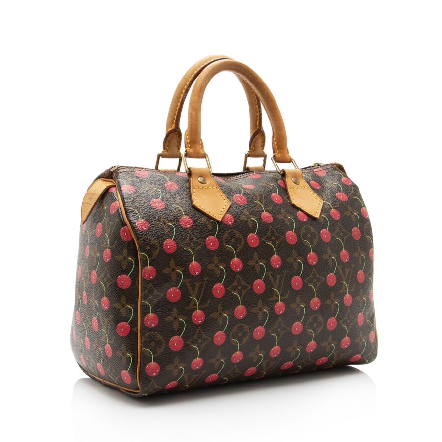 Louis Vuitton Limited Edition Monogram Canvas Cerises Speedy 25 Satchel | Studio Nafay