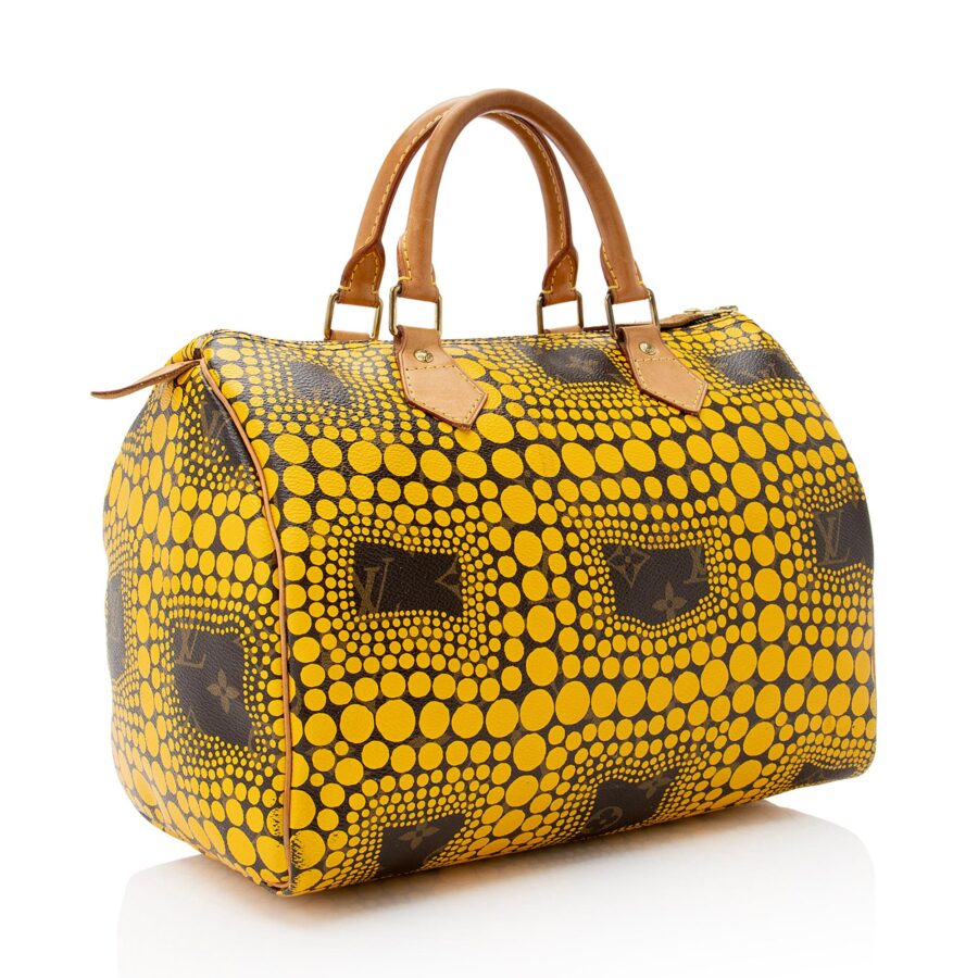 Louis Vuitton Limited Edition Monogram Canvas Kusama Speedy 30 Satchel | Studio Nafay