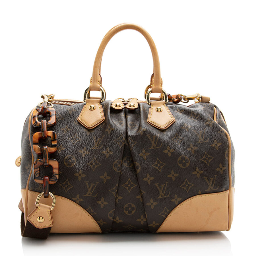 Louis Vuitton Limited Edition Monogram Canvas Stephen Satchel (SHF-22078)