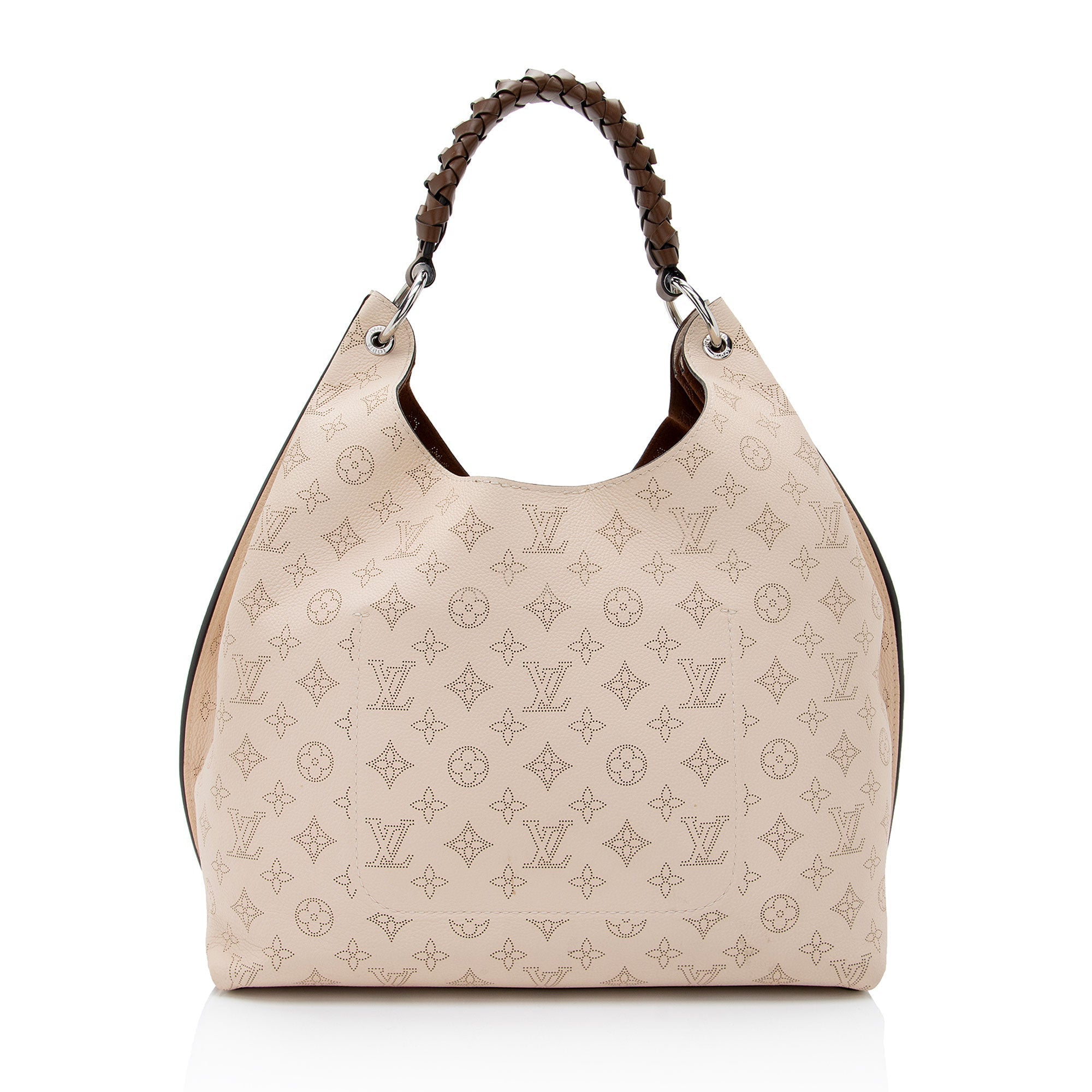 Louis Vuitton Mahina Leather Carmel Hobo