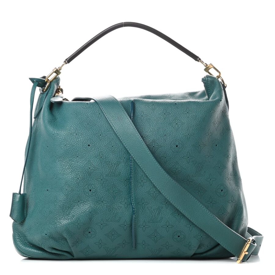 LOUIS VUITTON MAHINA SELENE MM BAG LAGON | Studio Nafay
