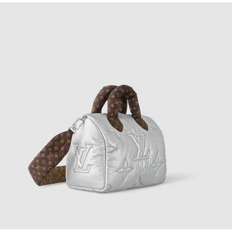 LOUIS VUITTON MONOGRAM PUFFER PILLOW SPEEDY 25 BANDOULIÈRE HANDBAG | Studio Nafay