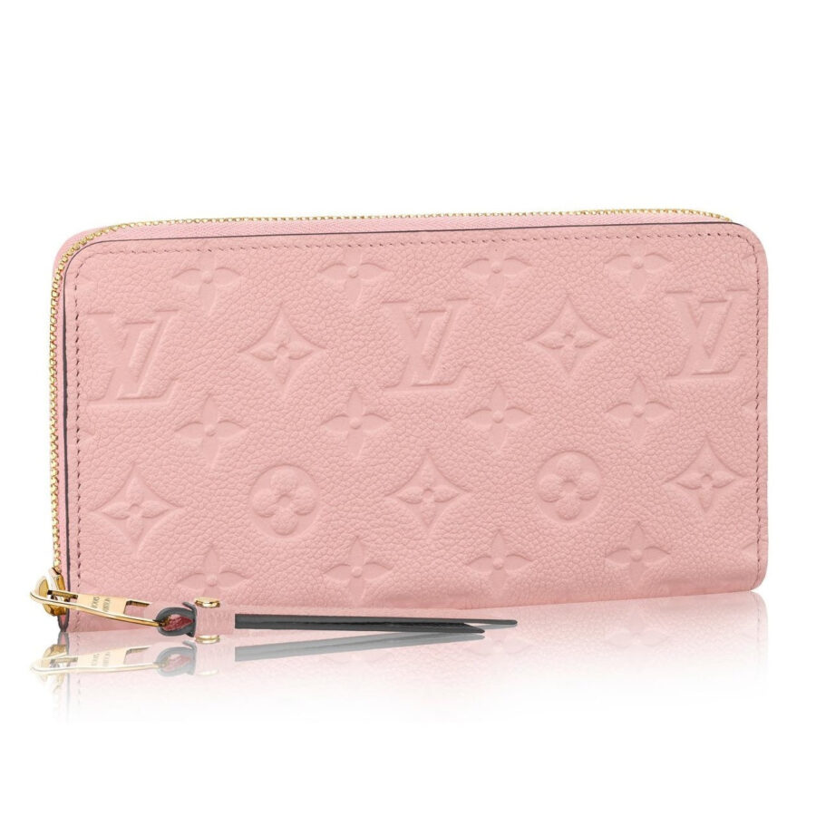 LOUIS VUITTON MONOGRAM EMPREINTE LEATHER WALLET ROSE POUDRE | Studio Nafay