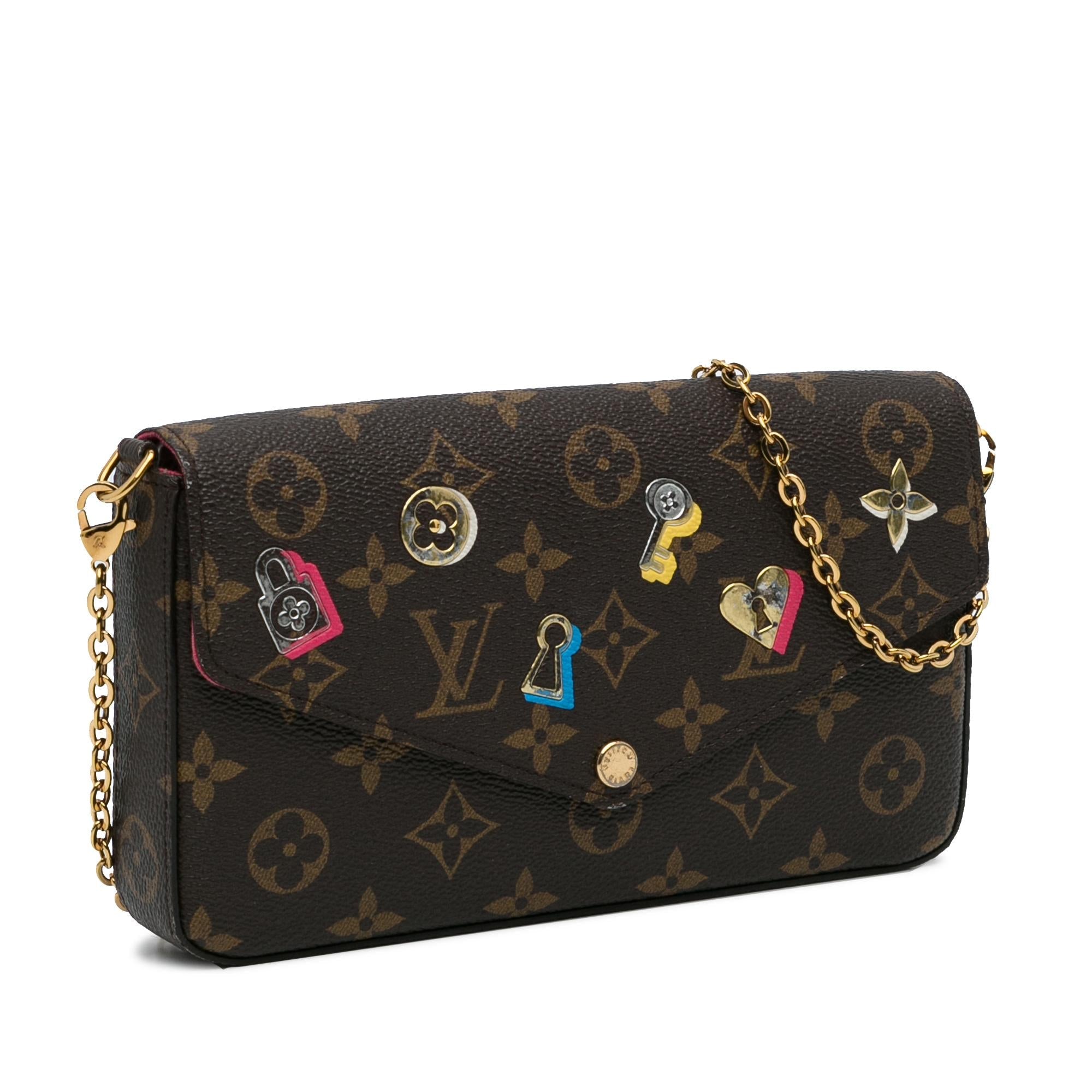 Louis Vuitton Monogram Love Lock Pochette Felicie