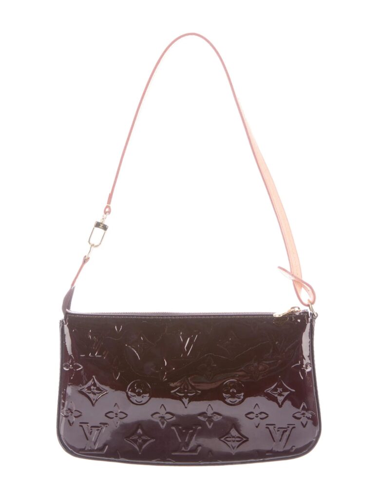 LOUIS VUITTON MONOGRAM VERNIS LEATHER POCHETTE AMARANTE - Product Image 2