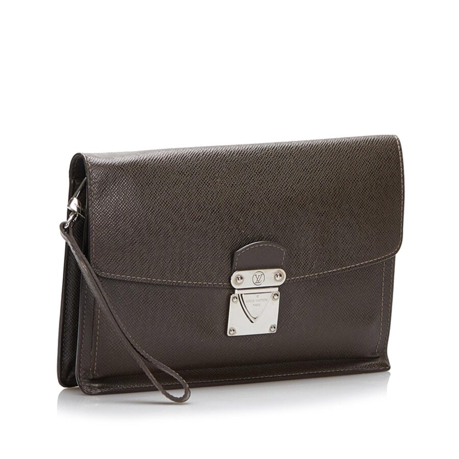 Louis Vuitton Taiga Belaia Clutch Bag | Studio Nafay