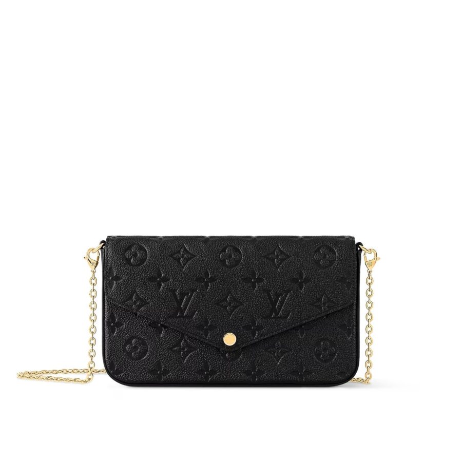 LOUIS VUITTON MONOGRAM EMPREINTE LEATHER FÉLICIE CHAIN BAG | Studio Nafay