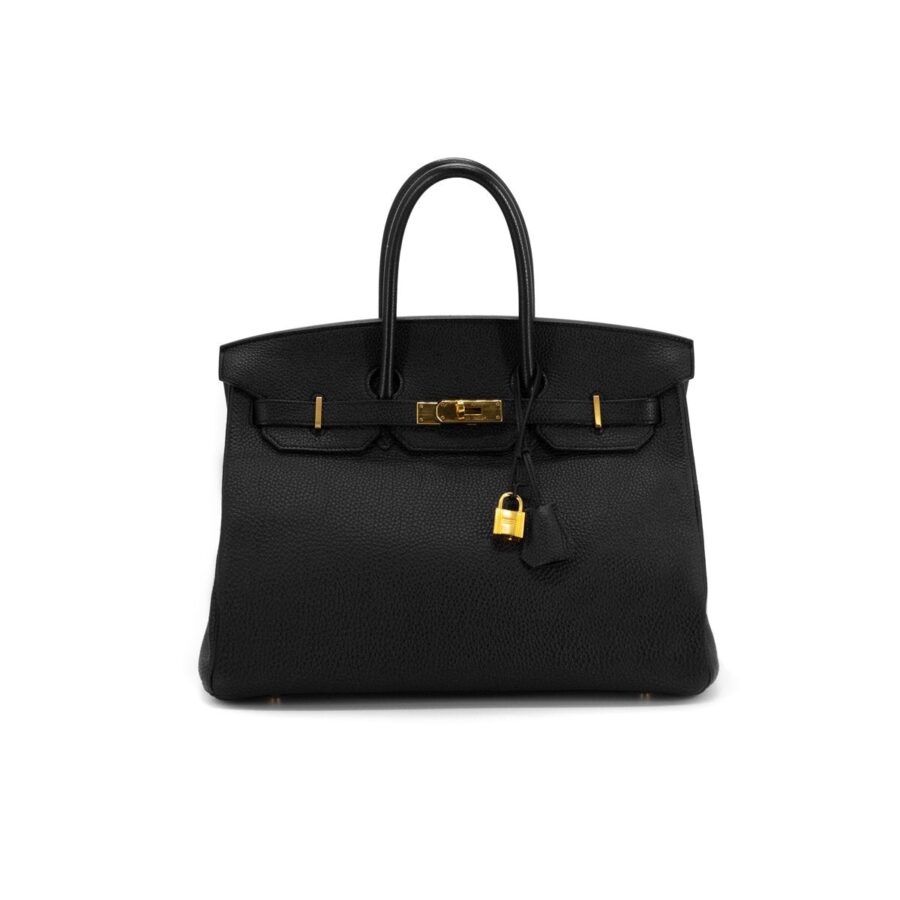 Hermes Clemence Birkin 35 Black - [Q] Stamp | Studio Nafay