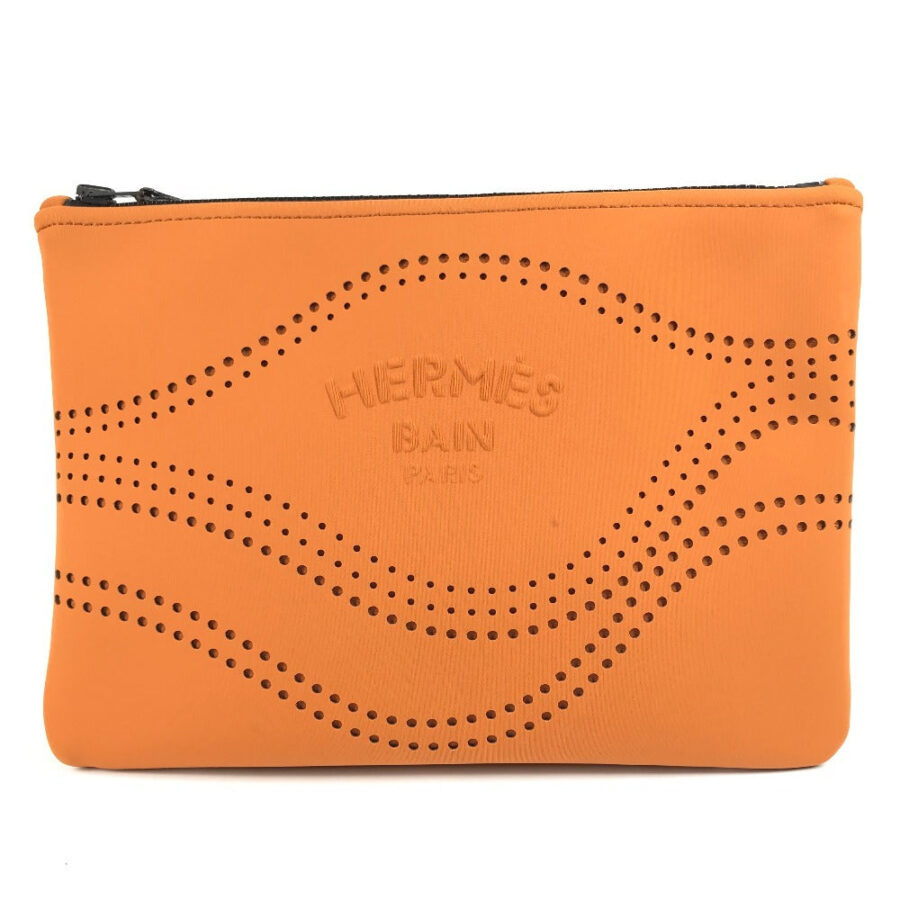 HERMES Pouch polyamide Orange Neovan MM | Studio Nafay