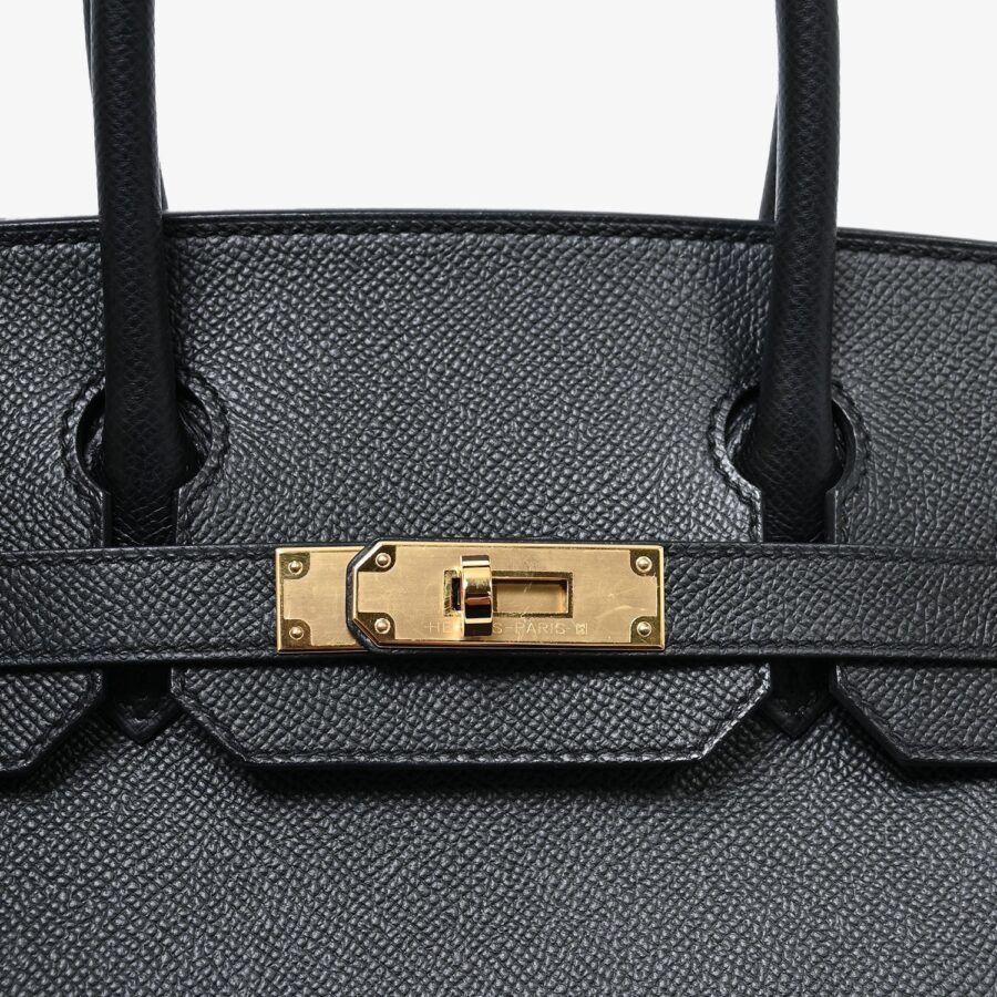 Hermès Black Epsom Leather Retourne Birkin 30 GHW | Studio Nafay