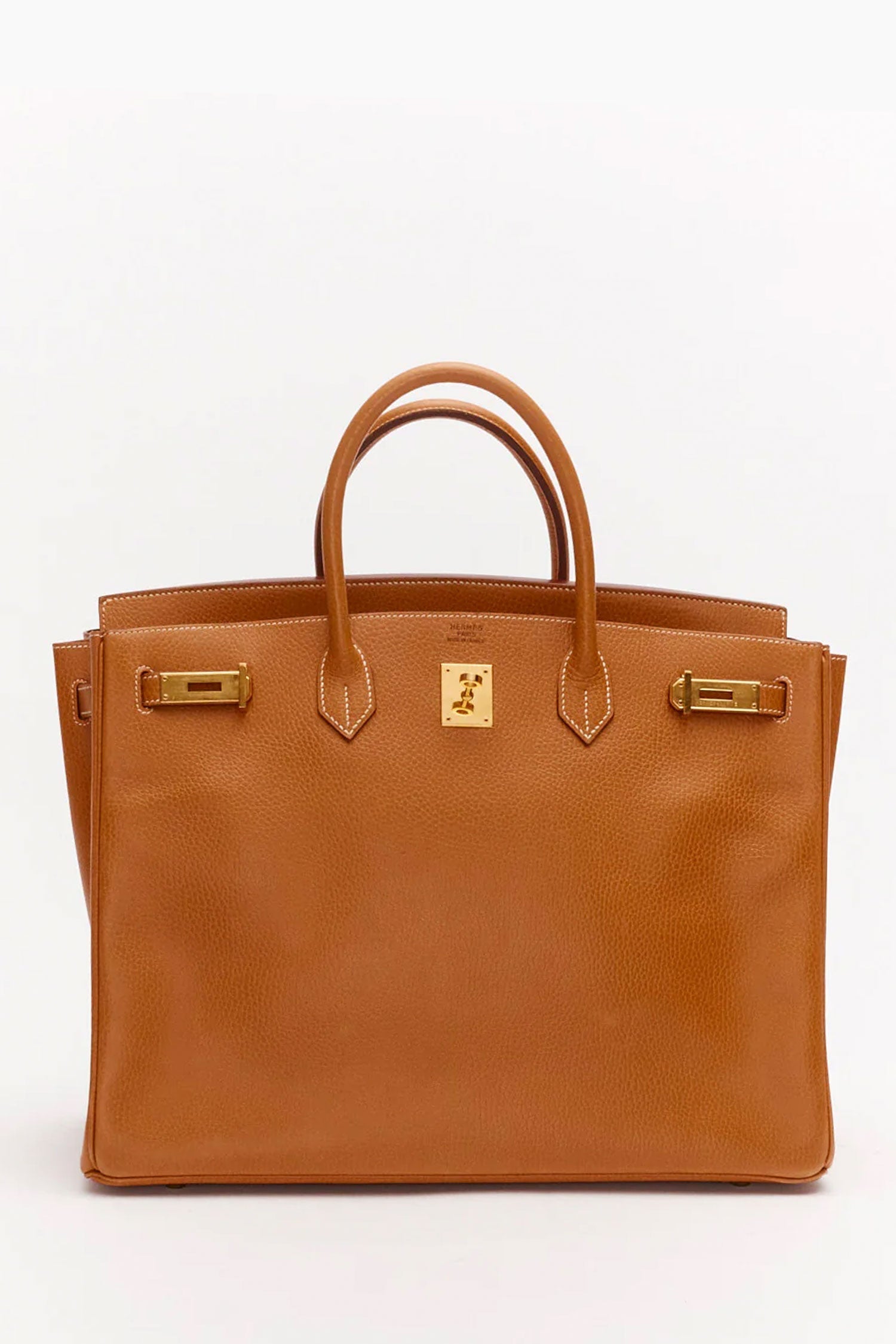 Hermés Caramel Ardennes Leather Birkin 40