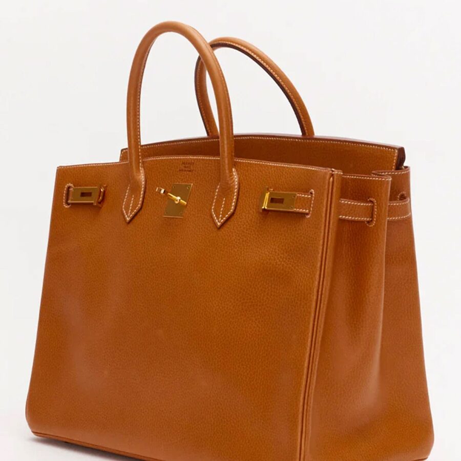 Hermés Caramel Ardennes Leather Birkin 40 | Studio Nafay
