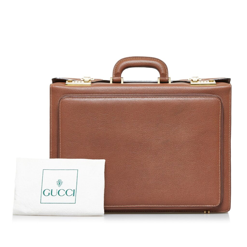 Gucci Briefcase Brown Leather - Product Image 2