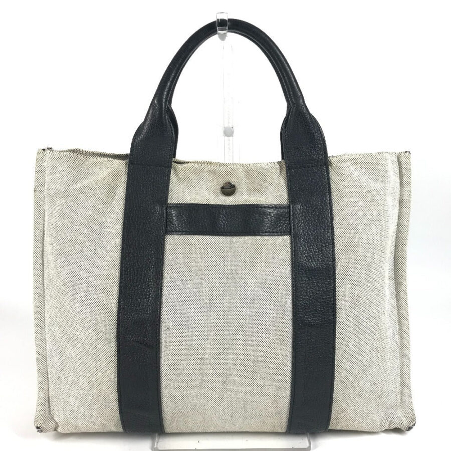 HERMES Handbag cotton black Sac Arne MM | Studio Nafay