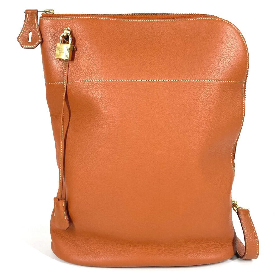 HERMES Shoulder Bag leather gold Mouvy Femme | Studio Nafay