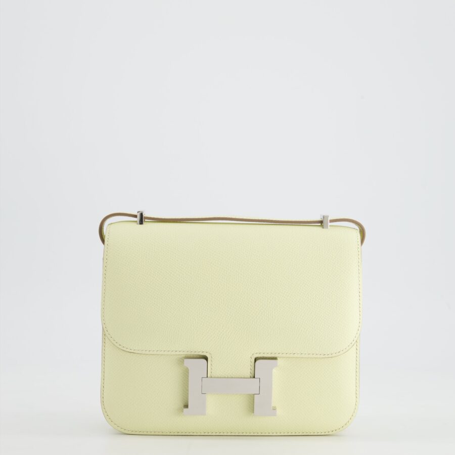 *NEW COLOUR* Hermes Constance III 18 Miroir Bag in Jaune Milton Epsom Leather with Palladium Hardware | Studio Nafay