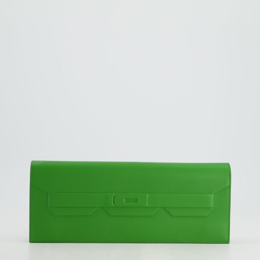 Hermes Birkin Cut Shadow Bag In Vert Yucca Swift Leather | Studio Nafay