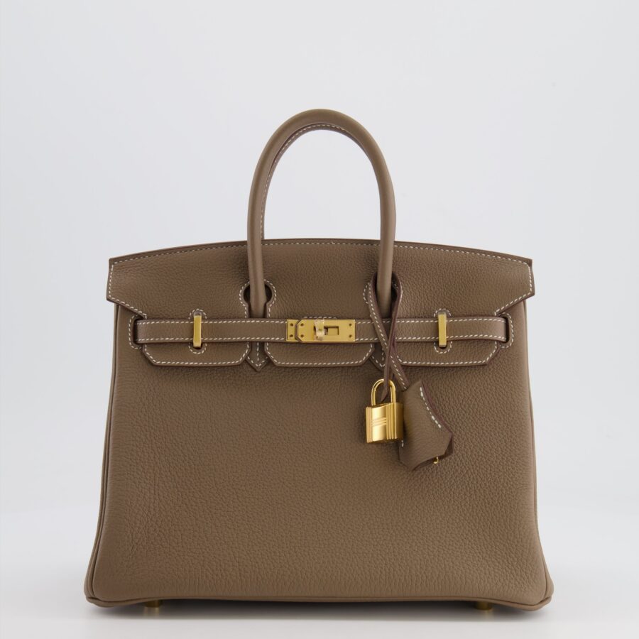 *HOT* Hermes Birkin Retourne 25 Bag in Etoupe Togo Leather with Gold Hardware | Studio Nafay