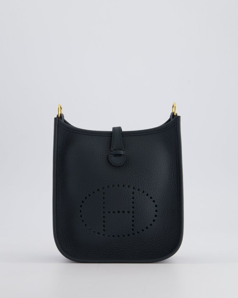 *RARE* Hermes Mini Evelyne 16 Bag in Vert Rousseau Maurice Leather with Gold Hardware & Vert Cypress Sangle Wooly Unicolore Strap - Product Image 2