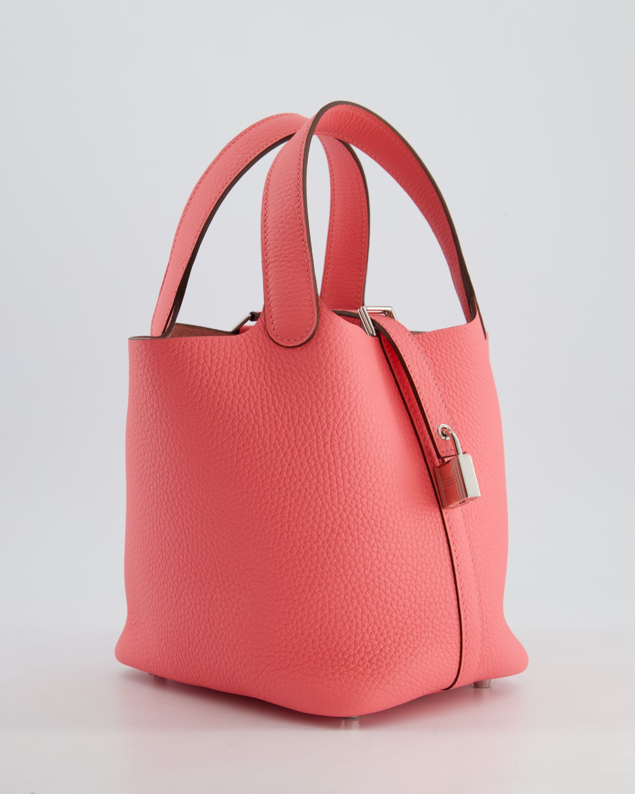 *HOT* Hermes Picotin Lock Bag 18cm in Rose Azalee Clemence Leather with Palladium Hardware