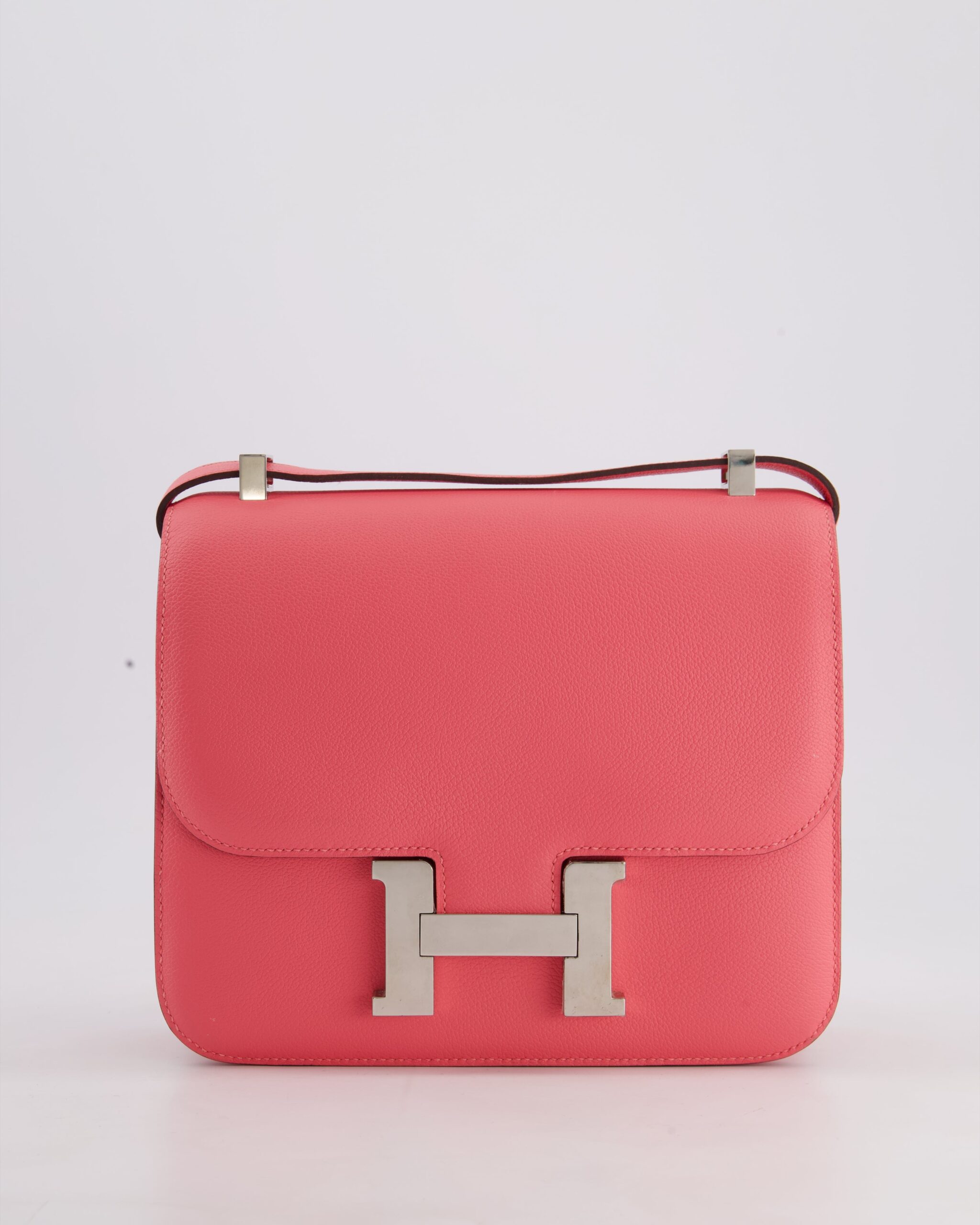 *HOT* Hermes Constance III 24 Bag in Rose Azalee Evercolour Leather with Palladium Hardware