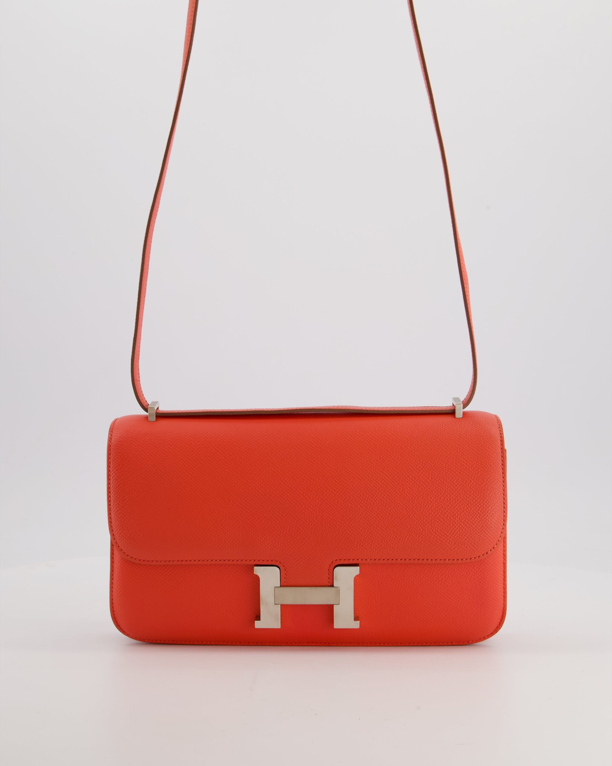 Hermes Constance Elan Bag in Rose Jaipur Epsom Leather with Palladium Hardware