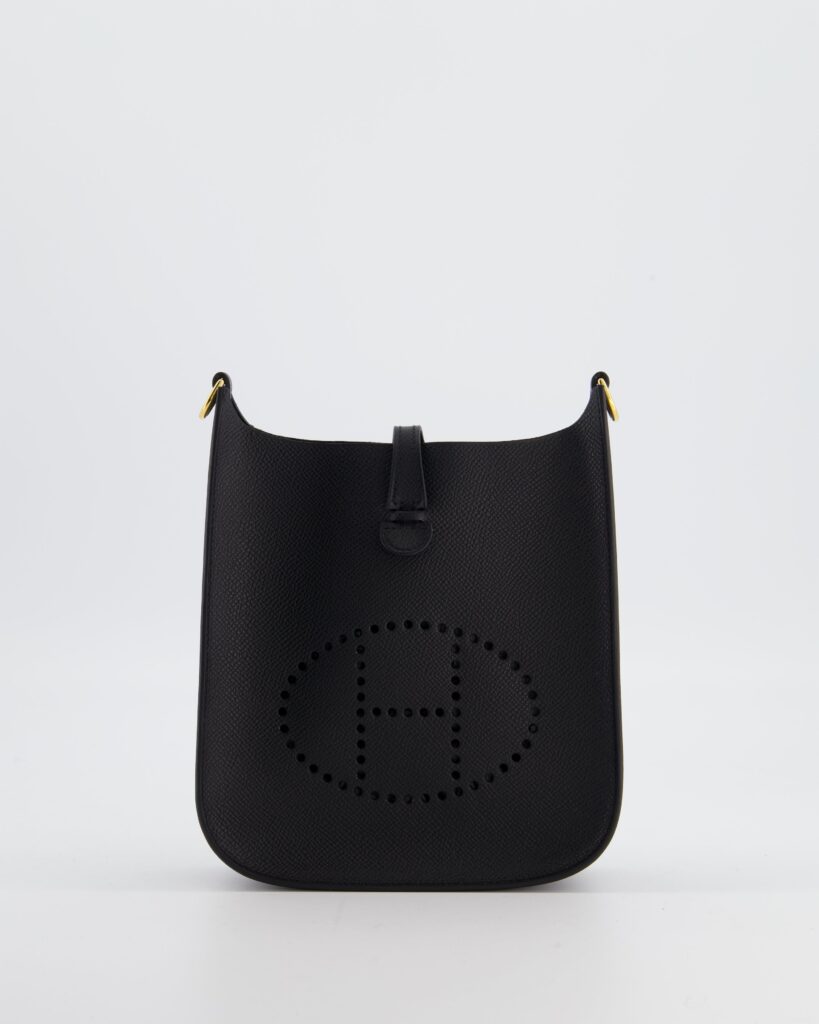Hermes Black Mini Evelyne Sellier Bag in Epsom Leather with Gold Hardware - Product Image 2