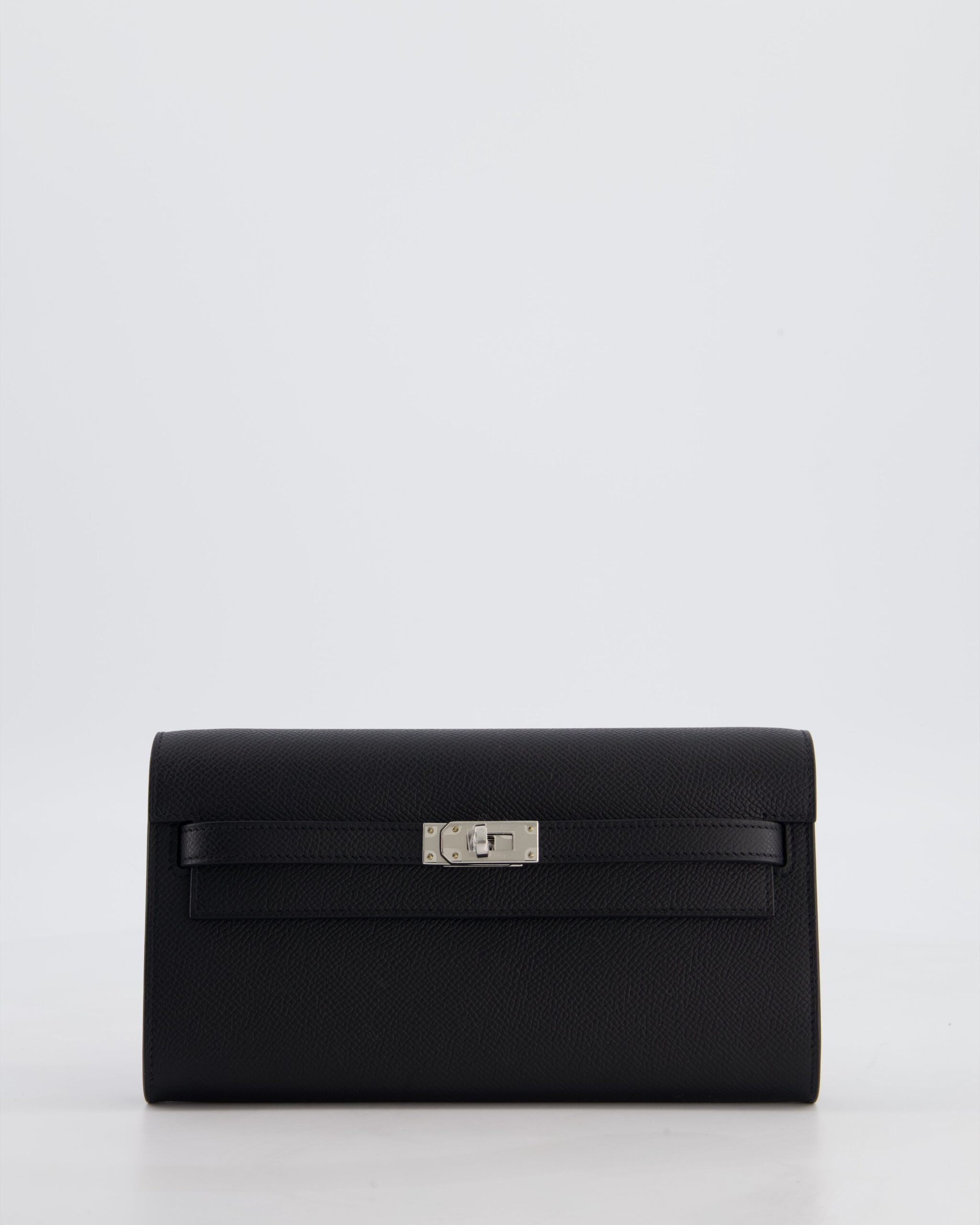 Hermes Kelly To Go Bag in Noir Epsom Leather with Palladium Hardware