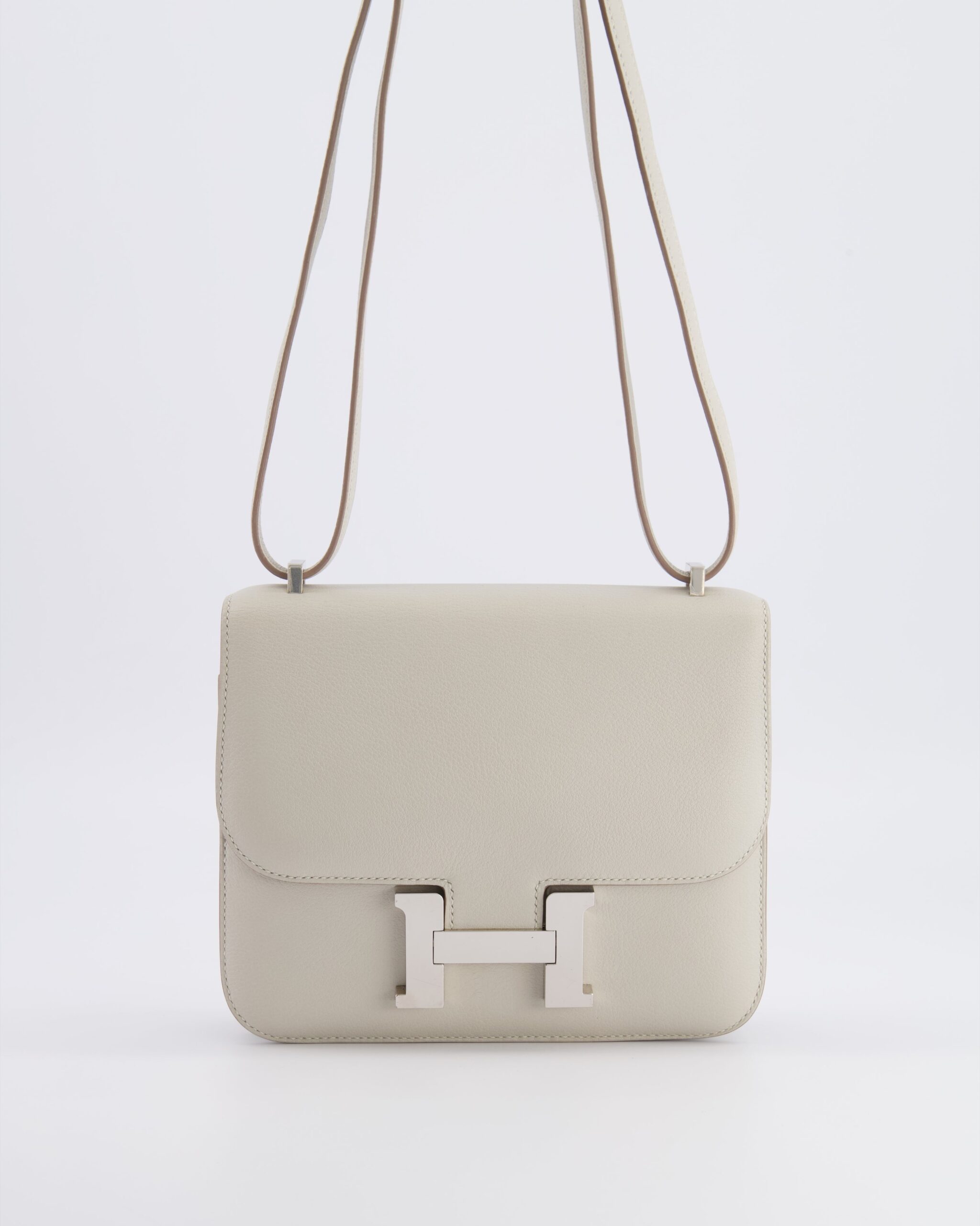 Hermes Constance III 18 Bag in Gris Perle Evercolor Leather with Palladium Hardware