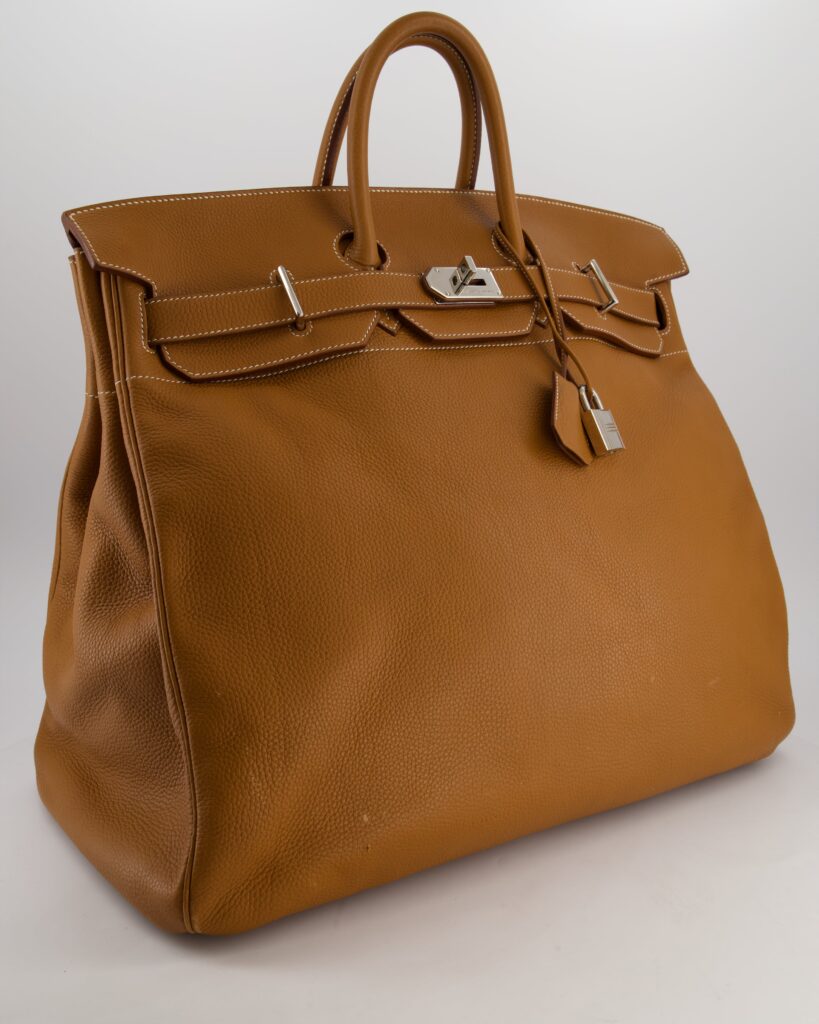 Hermes Haut à Courroies HAC 40 Bag in Gold Togo Leather with Palladium Hardware - Product Image 2
