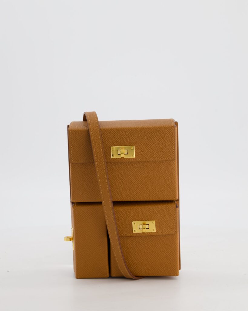 Hermes Kelly Multipocket To Go Pouch in Gold Epsom Leather with Gold Hardware - Product Image 2