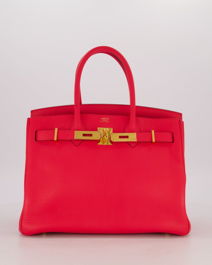*RARE* Hermes Birkin 30 Retourne Bag in Rose Extreme Clemence Leather with Gold Hardware - Product Image 2