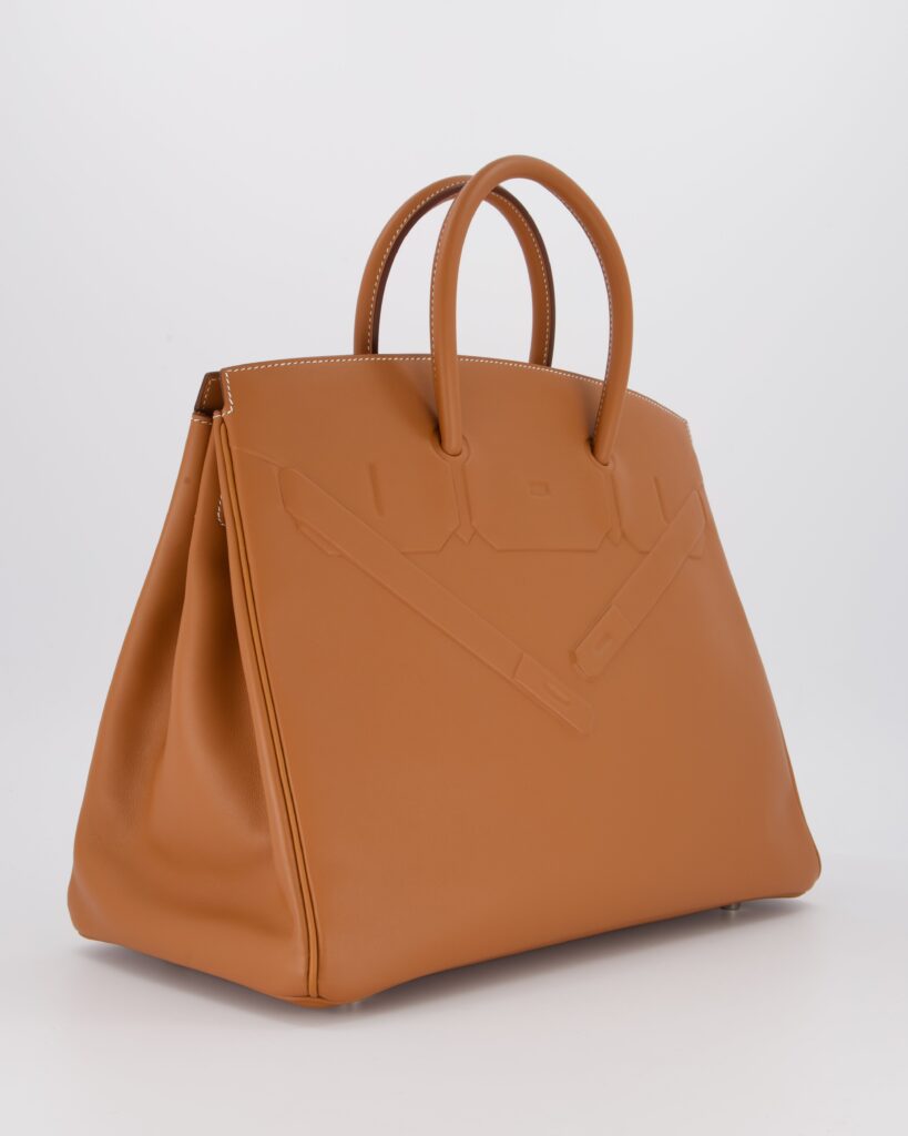 Hermes Birkin 35 Shadow in Gold Swift Leather and Palladium Hardware - Product Image 2