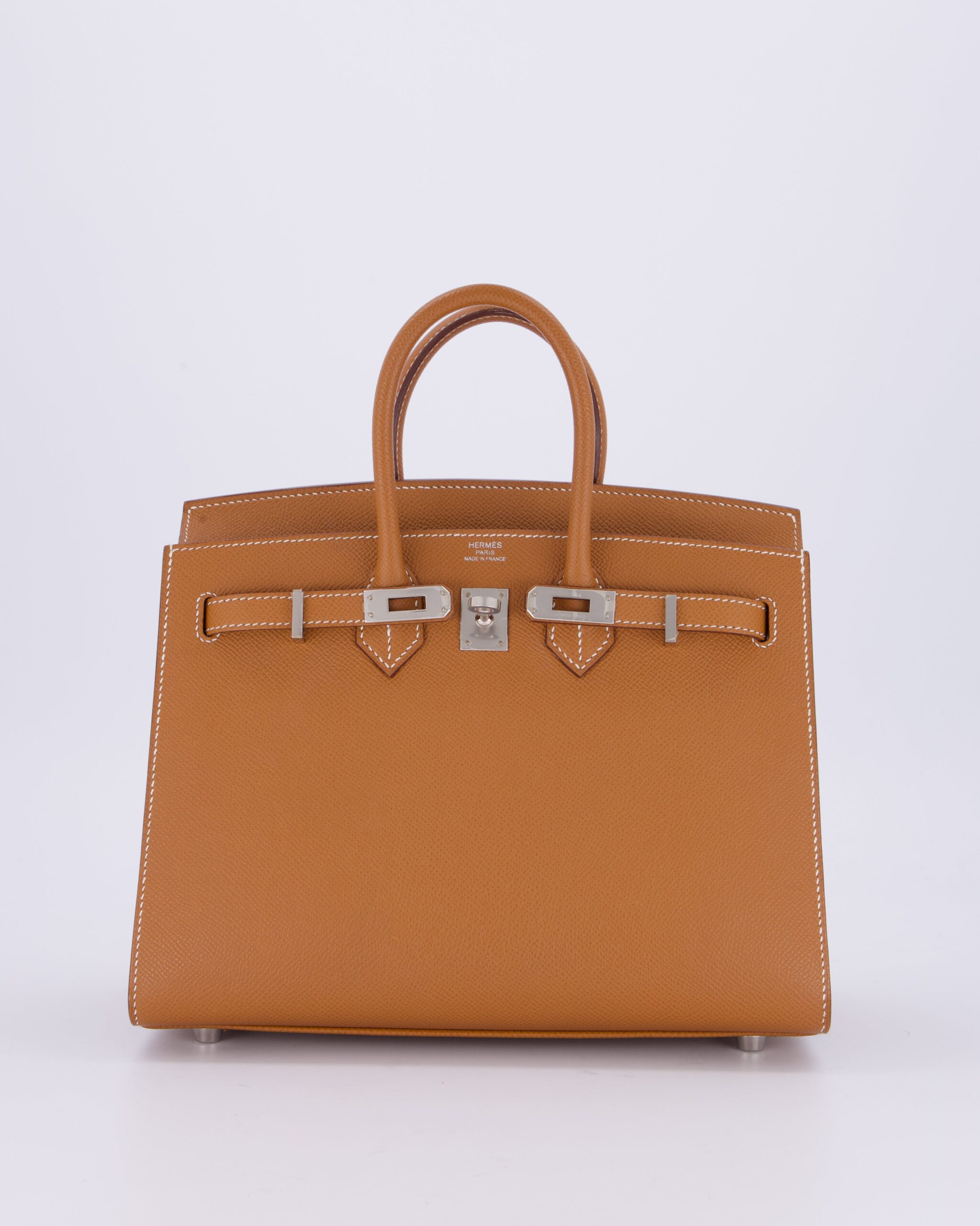 *RARE* Hermes Birkin 25 Sellier Bag in Gold Epsom Leather with Palladium Hardware