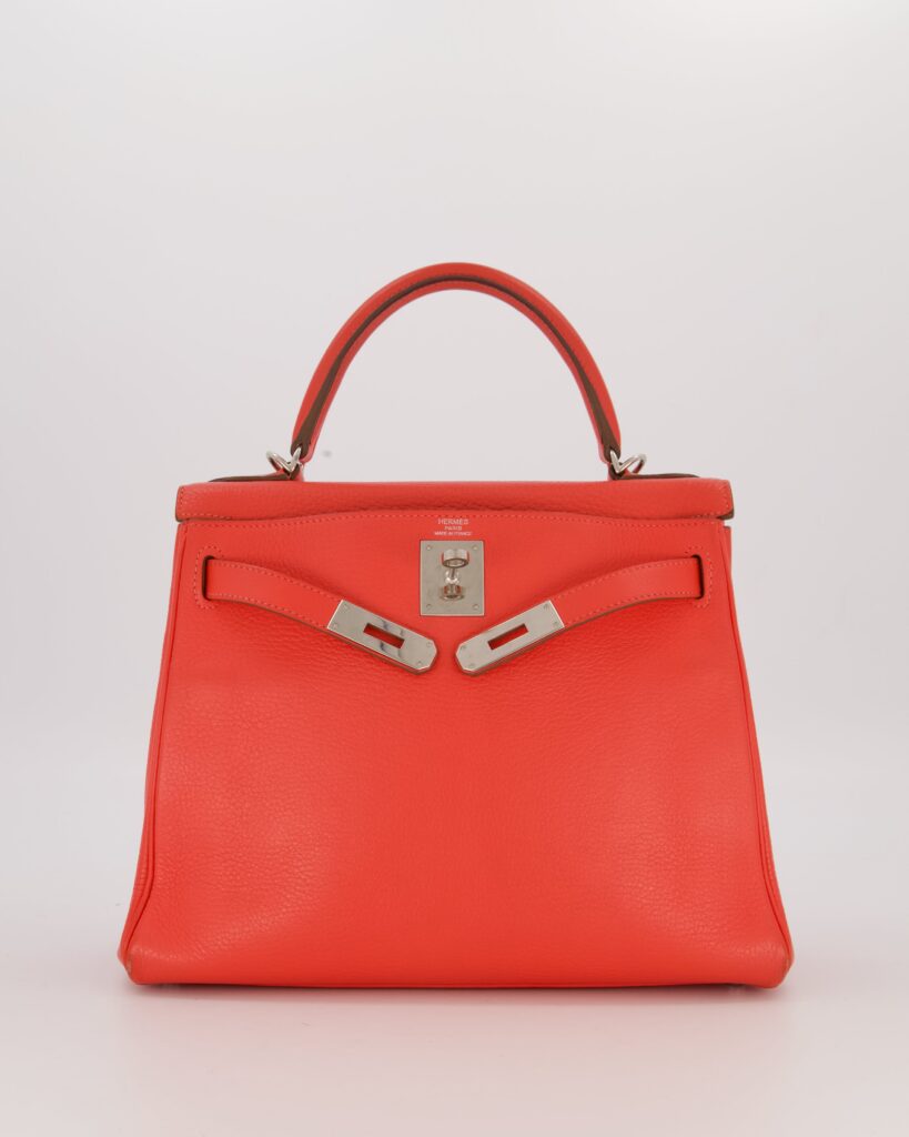 Hermes Kelly 28 Retourne Bag in Rose Jaipur Togo Leather with Palladium Hardware - Product Image 2
