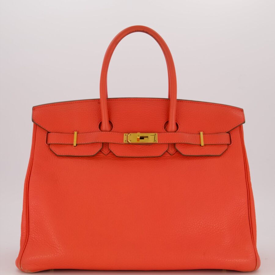 Hermes Birkin Retourne 35 Bag in Rose Jaipur Togo Leather with Gold Hardware | Studio Nafay