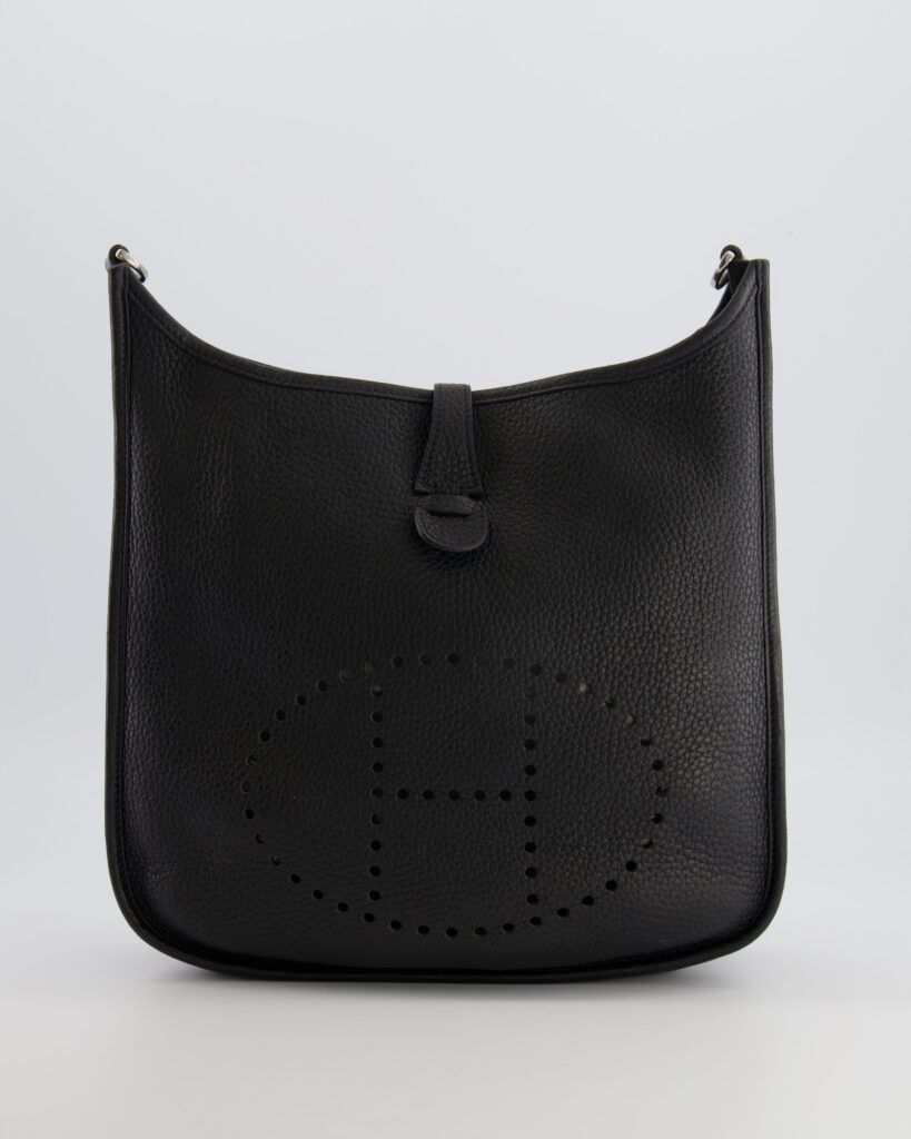 Hermes Evelyne 29 Bag in Noir Clemence Leather with Palladium Hardware - Product Image 2