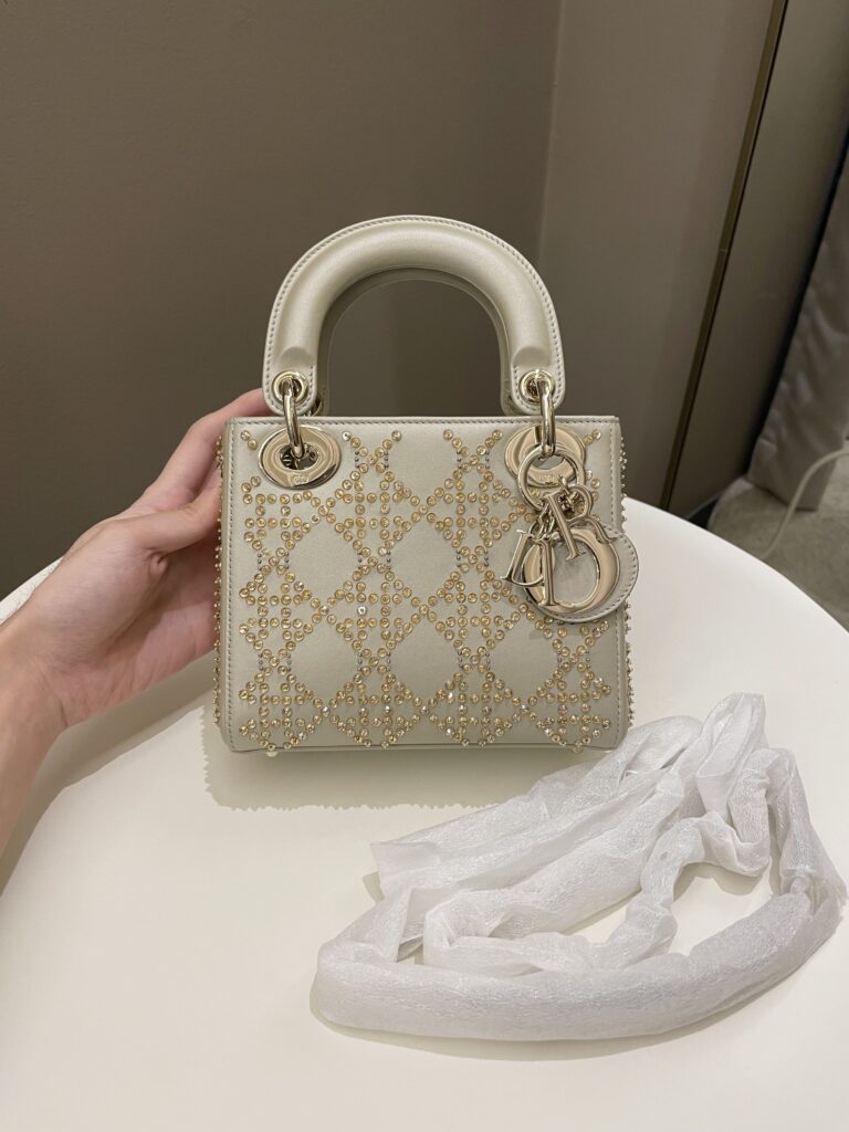 Dior Embellished Lady Dior Gold Lambskin - Product Image 2