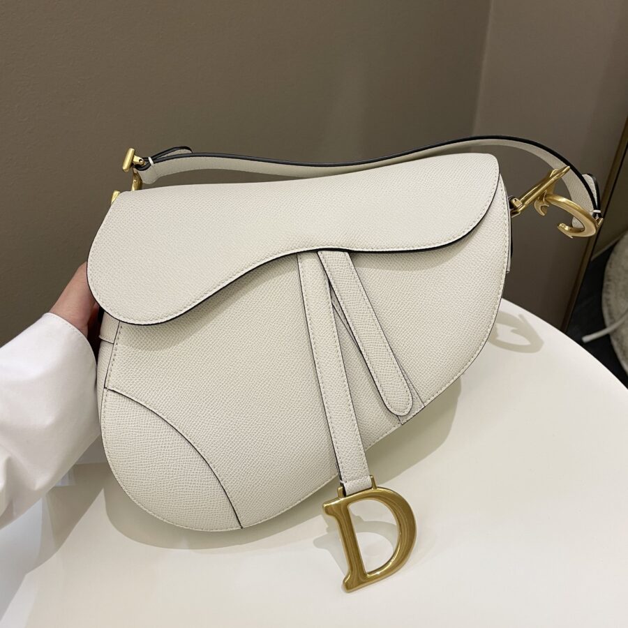 Dior Saddle Bag Cream White | Studio Nafay