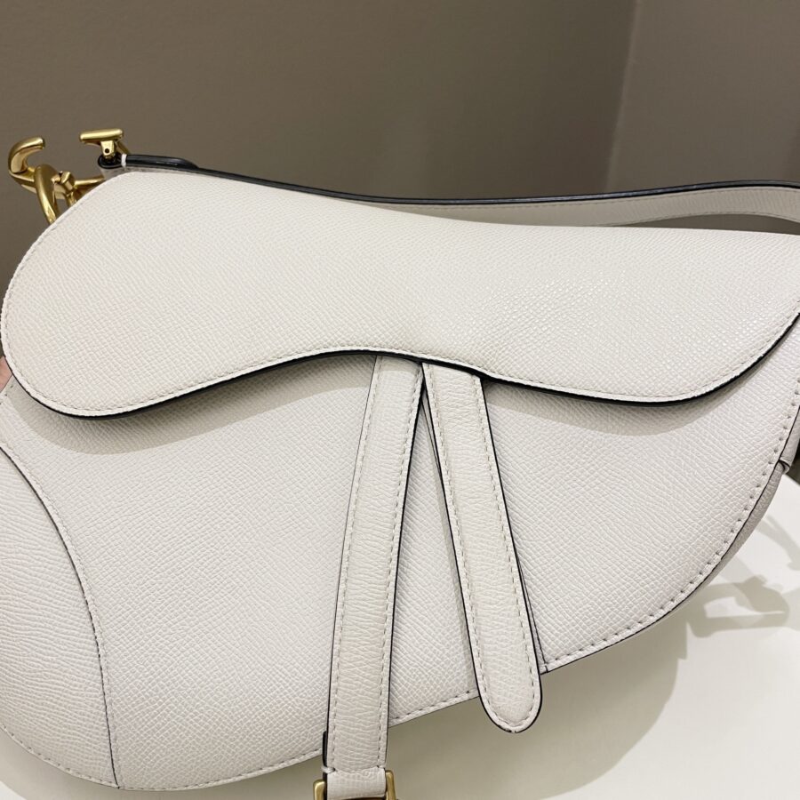 Dior Saddle Bag Ivory Epsom | Studio Nafay